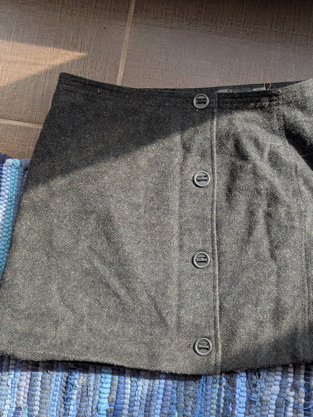 Prana Black Wool Skirt